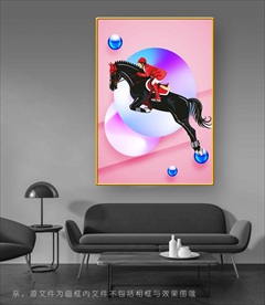 高档马装饰画