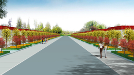 村居绿化效果图