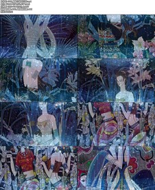 傣家小妹走过来舞台背景视频