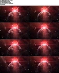 红色星宿LED背景