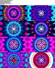 中枪舞动感舞台背景