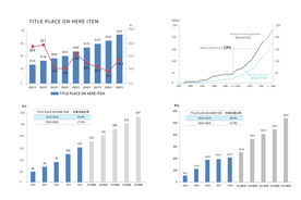 商务PPT折线图柱状图信息图表