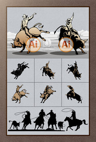 矢量手绘牛仔系列