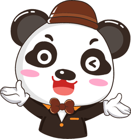 熊猫先生卡通吉祥物