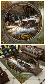 北欧风艺术客厅沙发地毯