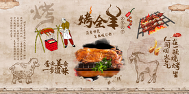 美食背景墙