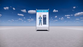 中建安全警示镜 整容镜 模型