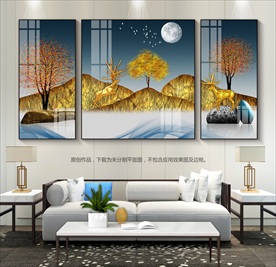 现代简约晶瓷装饰画无框画