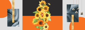 向日葵三联画