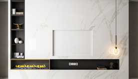 现代客厅沙发电视背景墙3D墙纸