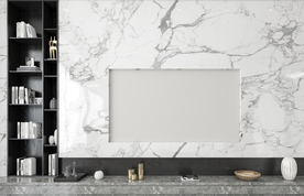 极简客厅沙发电视背景墙3D墙纸