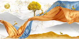 金山飘带麋鹿发财树