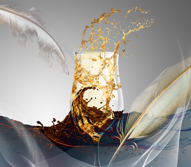 高脚杯羽毛玄关