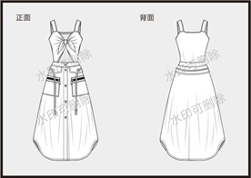 服装设计连衣裙