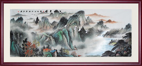 巨幅山水画