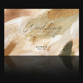 轻奢莫兰迪金箔婚礼背景