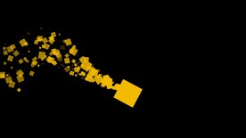 方块拖尾粒子特效视频