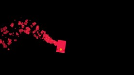 红包拖尾粒子特效视频