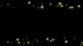 四叶草遮罩边框前景装饰视频带通