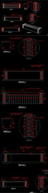 中式户外坐凳CAD图纸