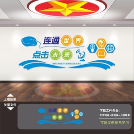 电脑室计算机室微机室文化墙