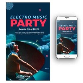 酒吧夜场Dj海报