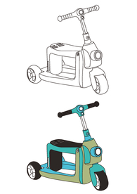 电瓶车矢量素材