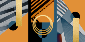 抽象几何三联画