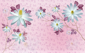 小清新电视背景墙