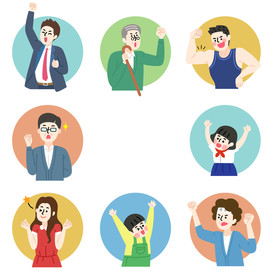 卡通Q版手绘头像表情