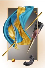 晶瓷现代抽象几何油画玄关装饰画