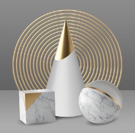 晶瓷现代抽象几何油画玄关装饰画