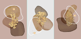 侘寂风抽象几何油画玄关装饰画
