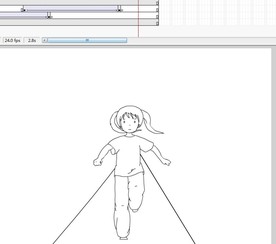 人往画面走简笔画动漫