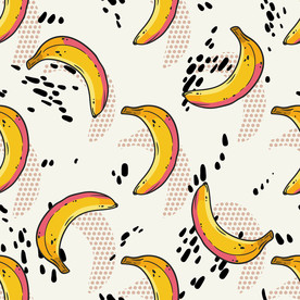 香蕉印花图案