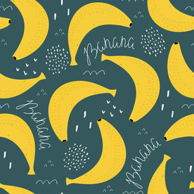 香蕉印花图案