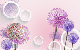 时尚蒲公英背景