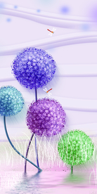 蒲公英玄关装饰画