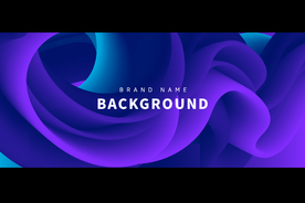 抽象3D流体渐变背景