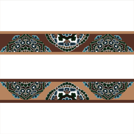 半边花图案花边画框