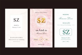 欧式婚礼背景  迎宾牌