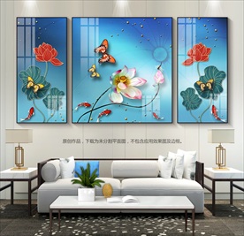 简约家和富贵装饰画客厅挂画