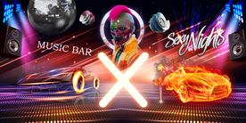 摇滚酒吧KTV装饰画背景墙