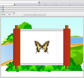 蝴蝶从卷轴飞出来动漫