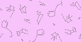 星座 卡通 线条