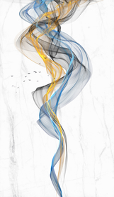 抽象飘带装饰画