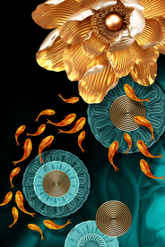 鲤鱼装饰画玄关