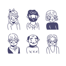 卡通Q版手绘头像表情