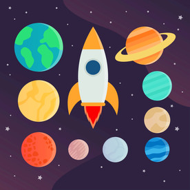 星空星球宇宙海报