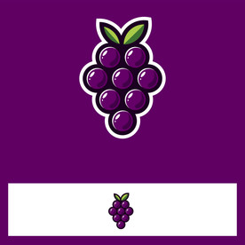 葡萄手绘插画素材